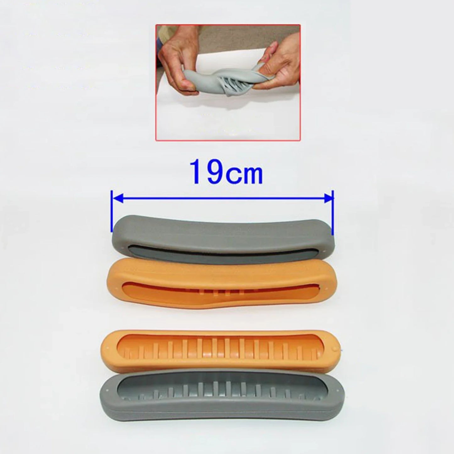 2-Piece Crutch Accessory Kit — Gray Rubber Crutch Pads, Handle Grip Covers & Tip Covers Replacement Parts