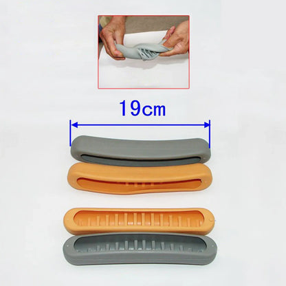 2-Piece Crutch Accessory Kit — Gray Rubber Crutch Pads, Handle Grip Covers & Tip Covers Replacement Parts