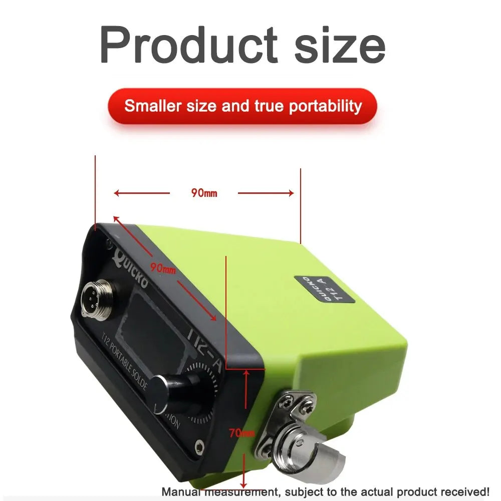 72W T12 Cordless Soldering Station – Compatible with Dewalt, Makita, Milwaukee, Worx 20V Max Li-ion Batteries, DIY Repair Tool