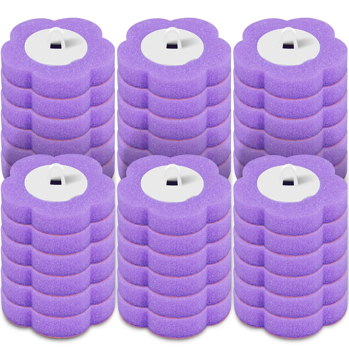 Disposable Toilet Brush Kit - Long Handle Bathroom Cleaner with Replacement Heads & Auto Lid Opening