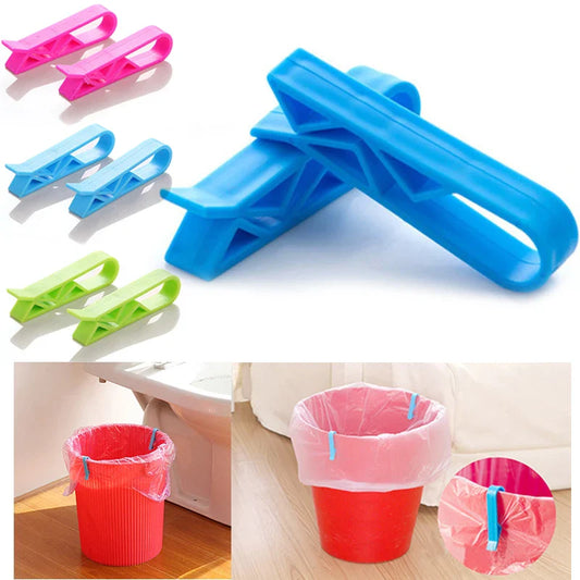 Creative Household Trash Can Clips - Garbage Bag Locks for Secure Storage and Organization (2/4PCS)