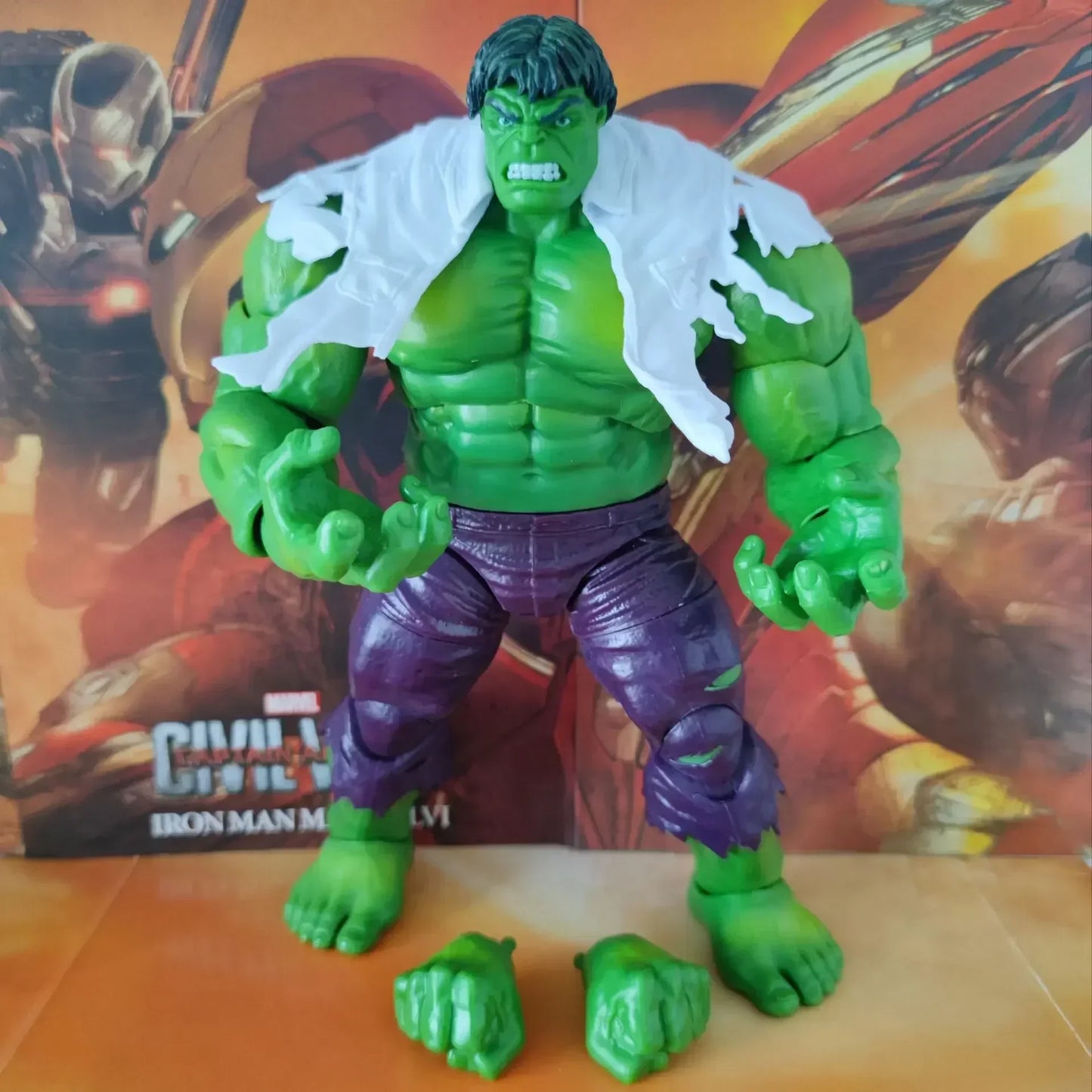 Marvel Avengers Hulk 8" Articulated Action Figure - Handmade Toy for Kids, Christmas & Birthday Gift
