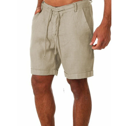 Men’s Summer Cotton Linen Shorts – Lightweight Breathable Casual Sport & Fitness Streetwear Pants
