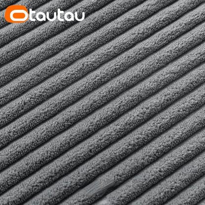 OTAUTAU Cotton Corduroy Cushion Cover – Throw Pillowcase Without Insert, Multiple Sizes 30x50–60x60 cm, KD024