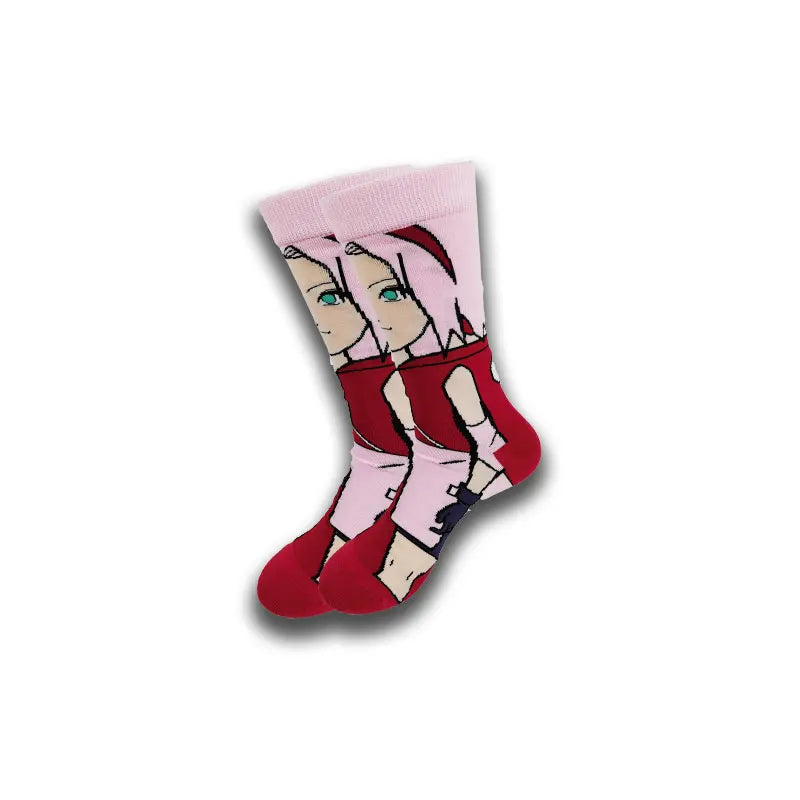 Spring and Autumn Cartoon Movie Character Socks for Men & Women – Funny Fashion High Quality Crew Tube Socks, Unisex Casual Cotton Socks