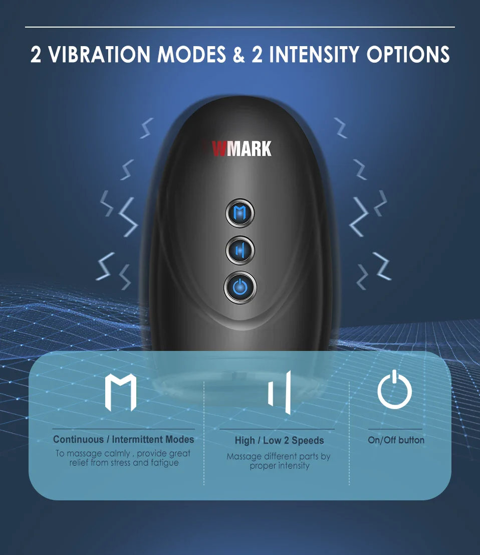WMARK NG-SM001 Cordless Handheld Massager — 2600mAh Barber Massager for Professional Use