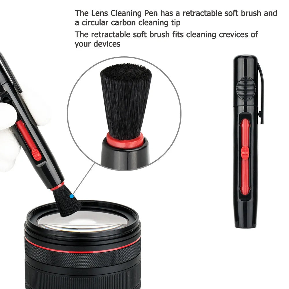 UV, FLD, CPL, ND (ND2/4/8), Star, Yellow Grad, Grey Filter Kit with Cleaning Set — Fits 37mm to 82mm Lenses