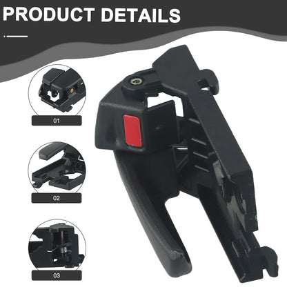 Car Interior Door Handle Replacement – For Hyundai Accent 2006–2011, Black Plastic Durable Easy Install Stable Performance Handle