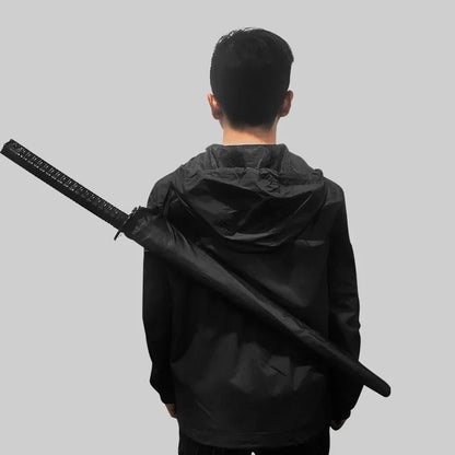 Katana Sword Umbrella - Long Handle Samurai Style UV Blocking Rain Parasol for Demon Slayer Ninja Fans