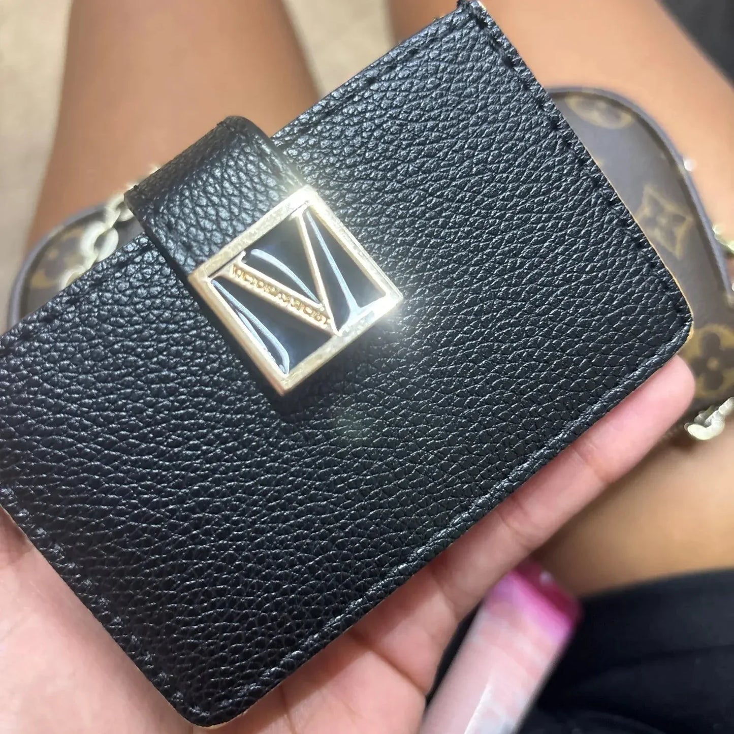 Women’s Pink Card Bag - Fashion Brand Card Holder, Coin Purse, Clutch and Luxury Designer Gift for 2025