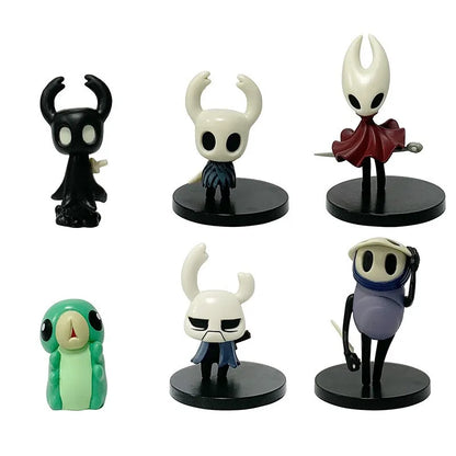 6pcs Hollow Knight Hornet Anime Action Figures – 4-11cm Collectible Toys Set