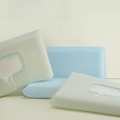 Universal Ice Silk Stretch Pillowcase - Cooling Elastic Cover for Memory Foam Pillows