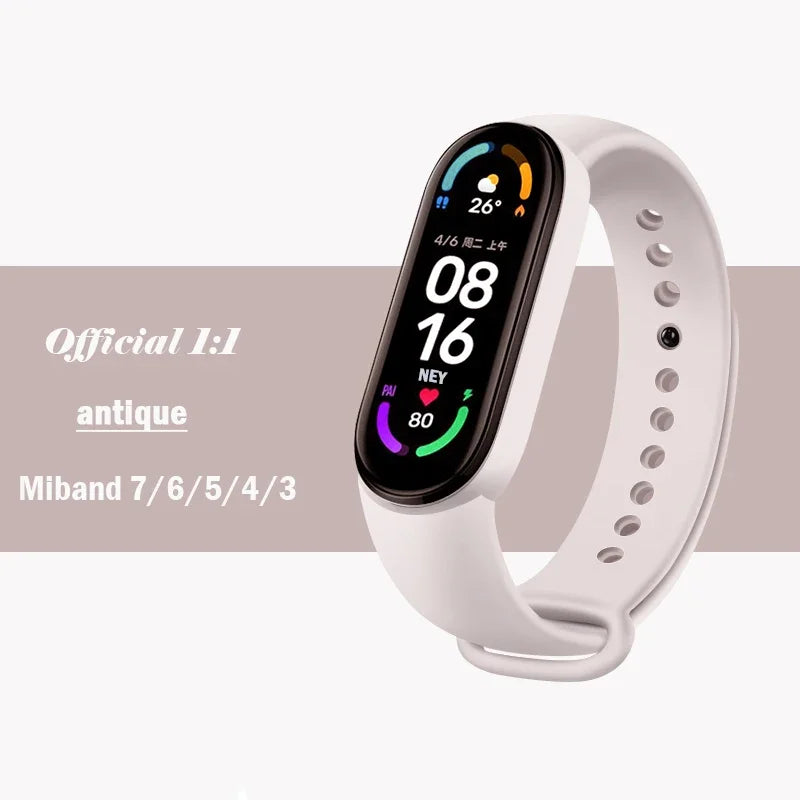 Silicone Strap for Xiaomi Mi Band 3-7 NFC – Sport Replacement Wristband Bracelet