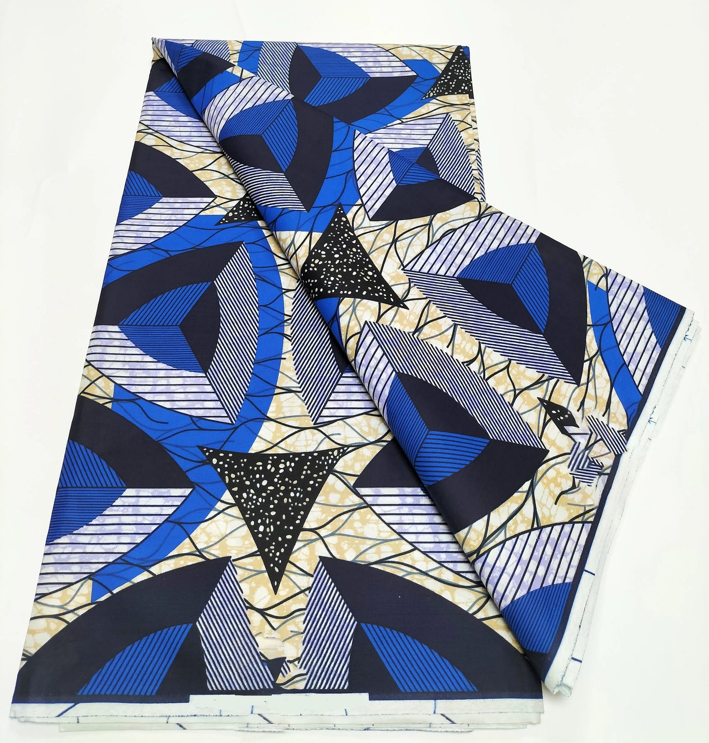 African Real Wax Print Fabric - 100% Cotton Nigerian Ankara Sewing Material for Party Dresses