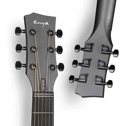 Enya NOVA GO SP1 Electric Guitar – 35 Inch Smart Carbon Fiber Acoustic with Pickup, Case, Strap, & Cable, Travel Guitarra Violão