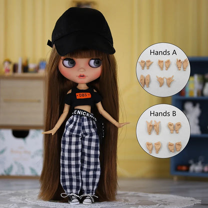 ICY DBS Blythe 1/6 BJD Doll - 30cm Jointed Body Tan Skin Anime Girl Toy
