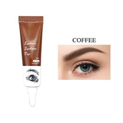 15-Minute Fast Henna Eyelash & Eyebrow Dye Tint Kit – Professional Easy Dye Gel in Brown & Black for Perfect Eyebrows