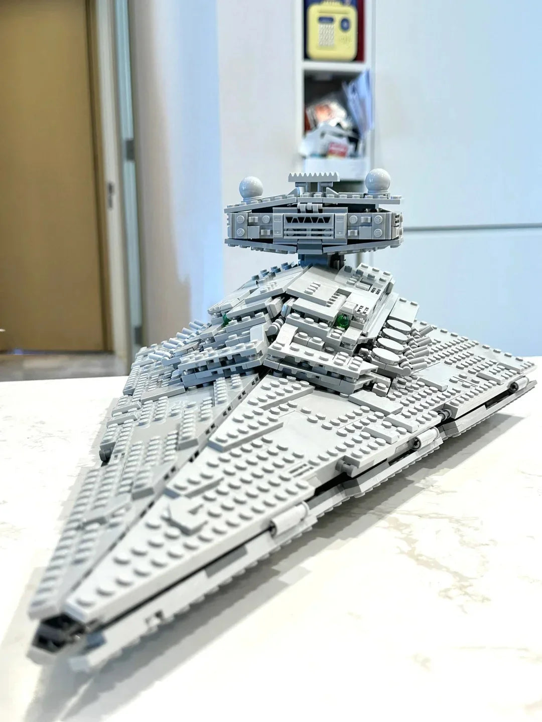 MOC Cosmic Fighter Spaceship Model — Building Blocks Toy Ornament for Children & Boys, Holiday Gift