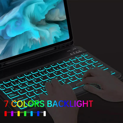 Lenovo Tab M11 11" Case with Bluetooth Keyboard – Smart Stand Cover for Xiaoxin Pad 2024/2025