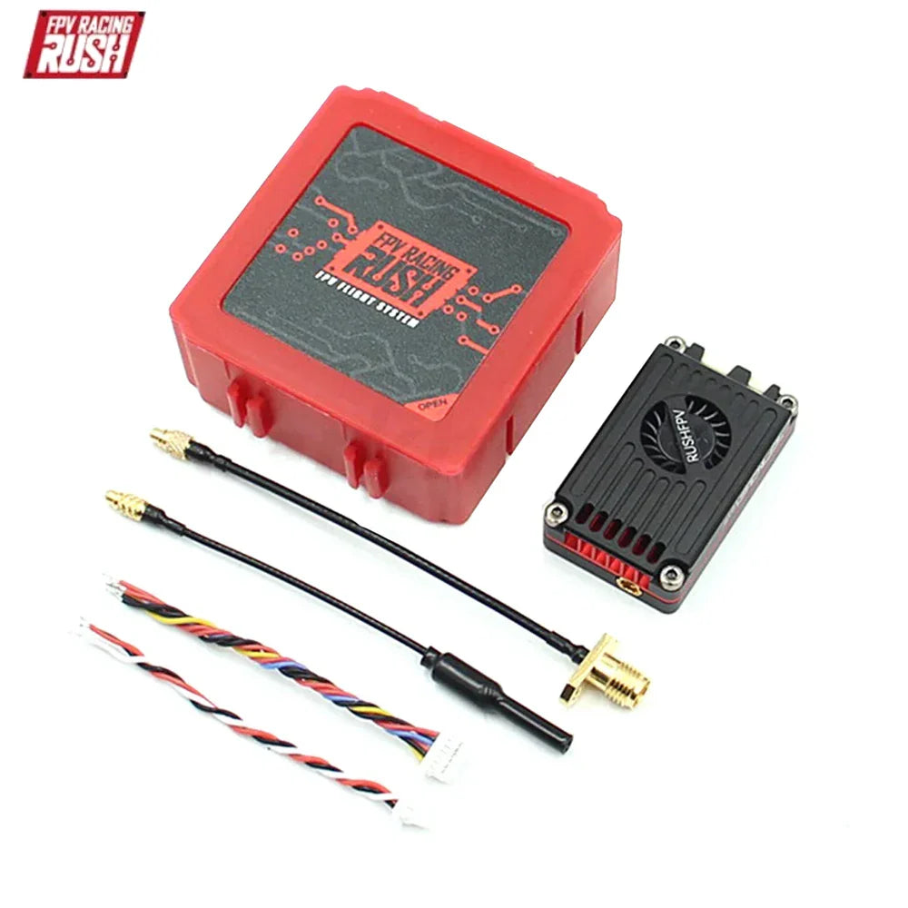 RUSH MAX SOLO 5.8GHz 2.5W VTX Video Transmitter - 48CH/37CH, CVBS PAL/NTSC, Includes Antenna for RC FPV Long Range Fixed-Wing Drones