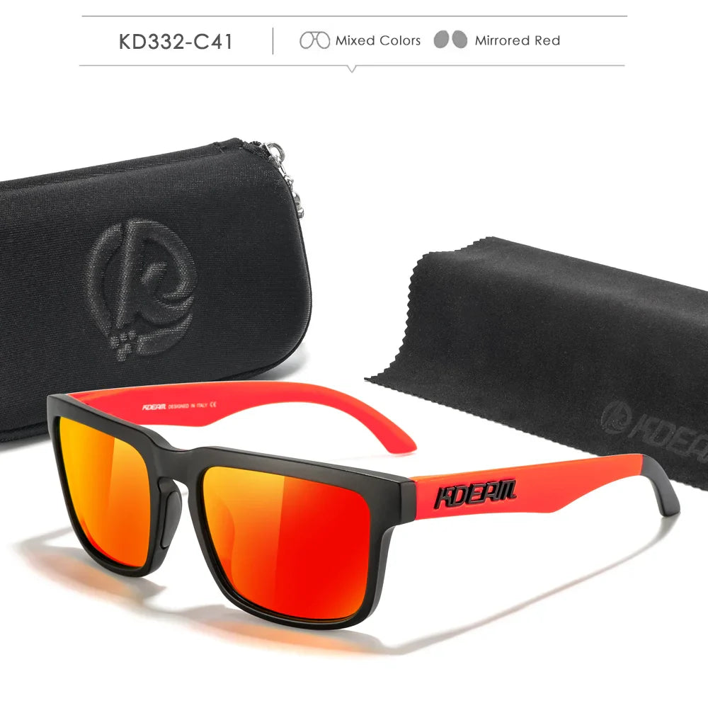 KDEAM Polarized Sunglasses for Men & Women – UV Protection for Fishing, Driving & Hiking with Zipper Case