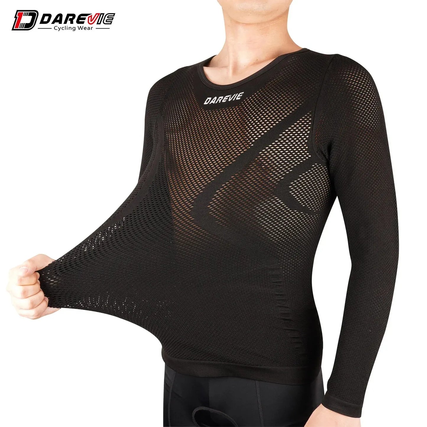 DAREVIE Cycling Base Layer - Seamless Compression Full Sleeve Underwear, Breathable MTB & Road Bike Vest (2023)