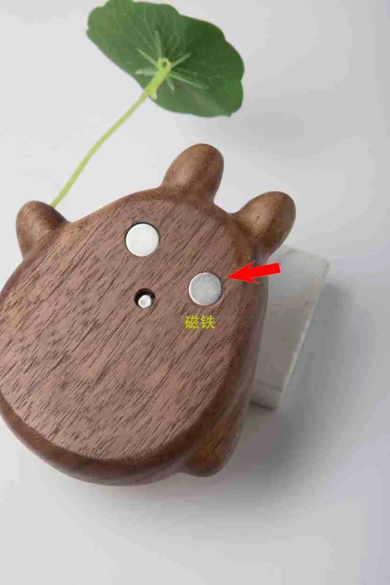 Wooden Wind Chimes with Copper Bells - Totoro Entry Doorbell Pendant, Cute Door Entry Reminder, Home Decor & Housewarming Gift
