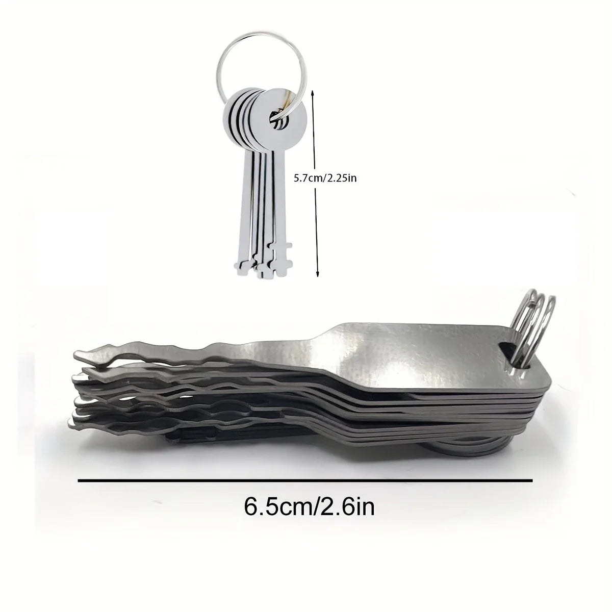 Stainless Steel Car Unlock & Repair Tool Set – Double-Sided Auto Key Replacement Accessories Kit