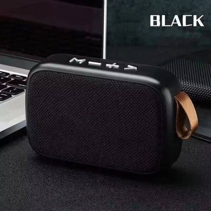 Wireless Mini Bluetooth Speaker – Fabric Design, TF Card Support, 3D Stereo Sound for Outdoor Use