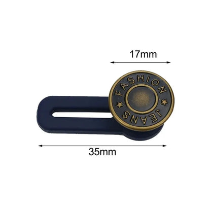 5pcs Metal Button Extender Kit: Retractable Jeans Waist Button Fixing, Perfect for Pants & Jeans - No Sewing Required