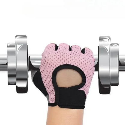 Breathable Cycling Fingerless Gloves – Anti-Slip Half Finger Bike & Gym Gloves for Men & Women