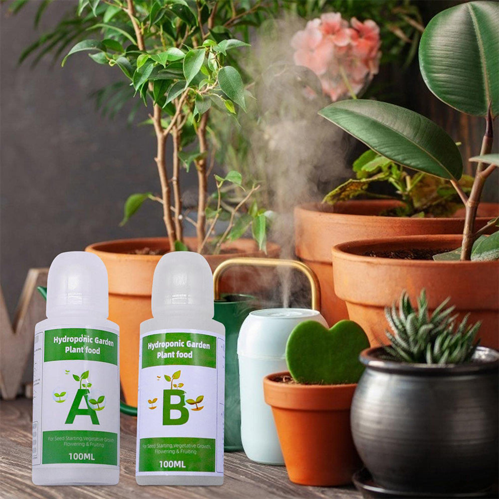 AB Two-Part Fertilizer Set – Hydroponic Plant Food for Flowers, Vegetables, and Grass Nutrients