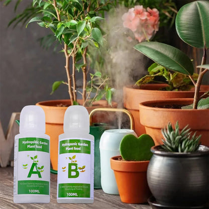 AB Two-Part Fertilizer Set – Hydroponic Plant Food for Flowers, Vegetables, and Grass Nutrients