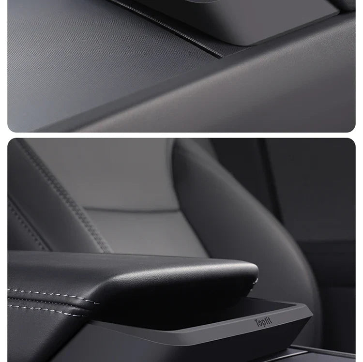 Central Armrest Storage Box for Tesla Model Y/3/3 Highland – Multi-Functional Glasses & Phone Organizer Case, 2024 Accessory