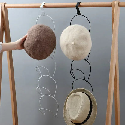 Storage Door Hanger Organizer Rack – Multi-Hook Closet Storage for Hats, Caps, Scarves, Bags & Bedroom Organization