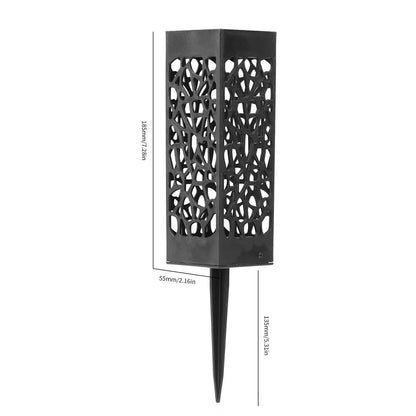 Plastic Grave Vase with Stake – Fluted Flower Holder for Cemetery, Drainage Hole for Gravestone Decoration