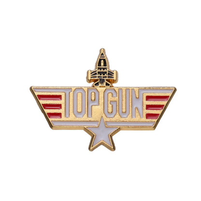 Top Gun Navy Fighter Weapons School Enamel Pin – Vintage Metal Badge for Backpack, Clothes, Jewelry & Shirt Collar
