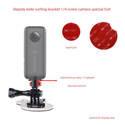 GoPro 13/12/11 Original Surfboard Base Bracket — Kayak & Paddleboard Mount for Insta360 Action 4 Accessories