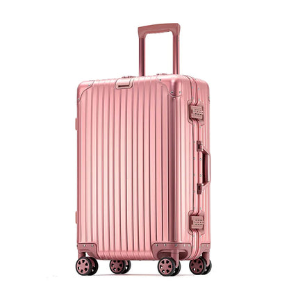 Aluminum Magnesium Alloy Rolling Suitcase – Designer Carry-On & Cabin Luggage, 20/28/30 Inch Trolley Case