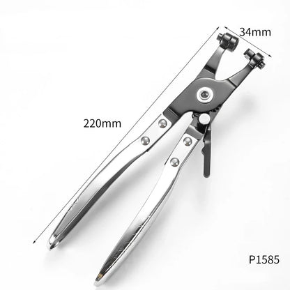 Long Reach Hose Clamp Pliers Set - Automotive Tool for Fuel, Oil, Coolant, Radiator & Water Hoses