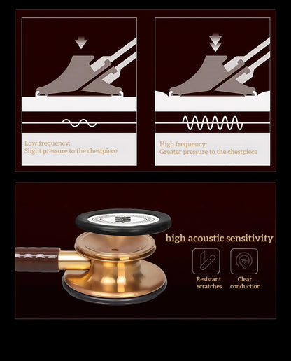 Professional Double-Sided Stethoscope — Medical Cardiology Stethoscope for Doctors and Nurses, Portable Medical Equipment