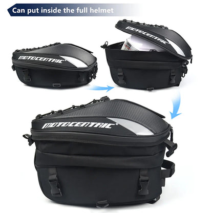 Waterproof Motorcycle Saddle Bag - Reflective, Multi-functional Motorcycle Backpack, High-Capacity Tail Bag Luggage