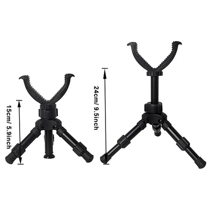 Portable Adjustable Rifle Tripod — Gun Support Monopod for Hunting & Outdoor Practice