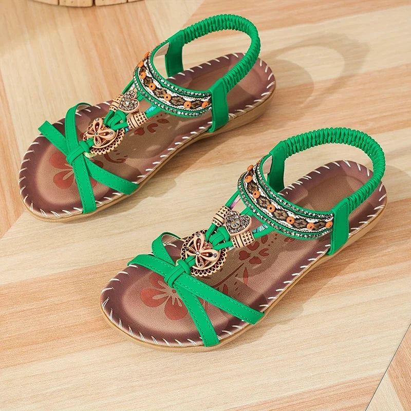 Women’s Summer Casual Sandals - Comfortable Walking Beach Shoes Outdoor Party Footwear for Ladies