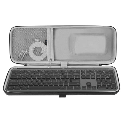 Geekria Keyboard & Mouse Combo Carrying Case – Protective Travel Bag for Logitech MK955 Signature Slim Wireless Keyboard & K950 Replacement Case