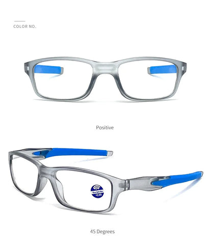 Vintage Sport Reading Glasses — Unisex Plastic Eyeglasses for Presbyopia & Hyperopia +1.0/+2.0/+3.0/+4.0
