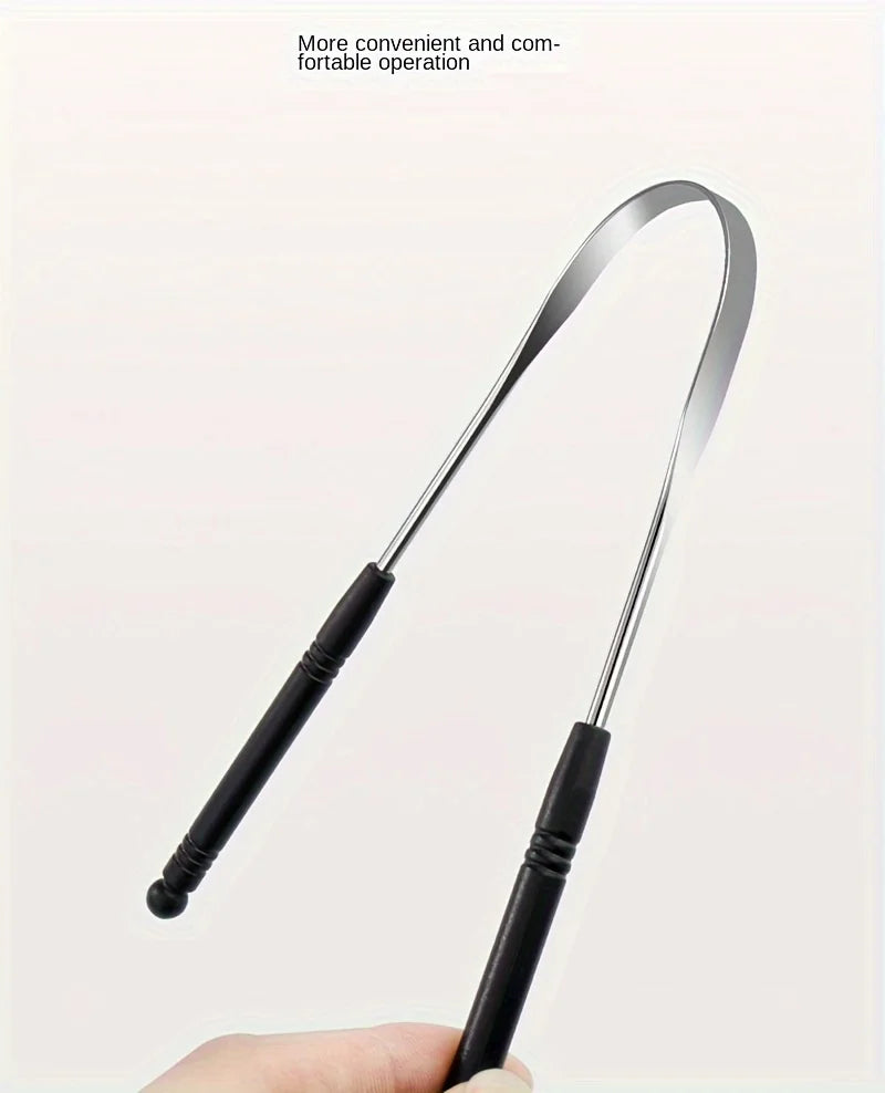 Stainless Steel Tongue Scraper – High-Quality Oral Tongue Cleaner Brush for Superior Oral Hygiene