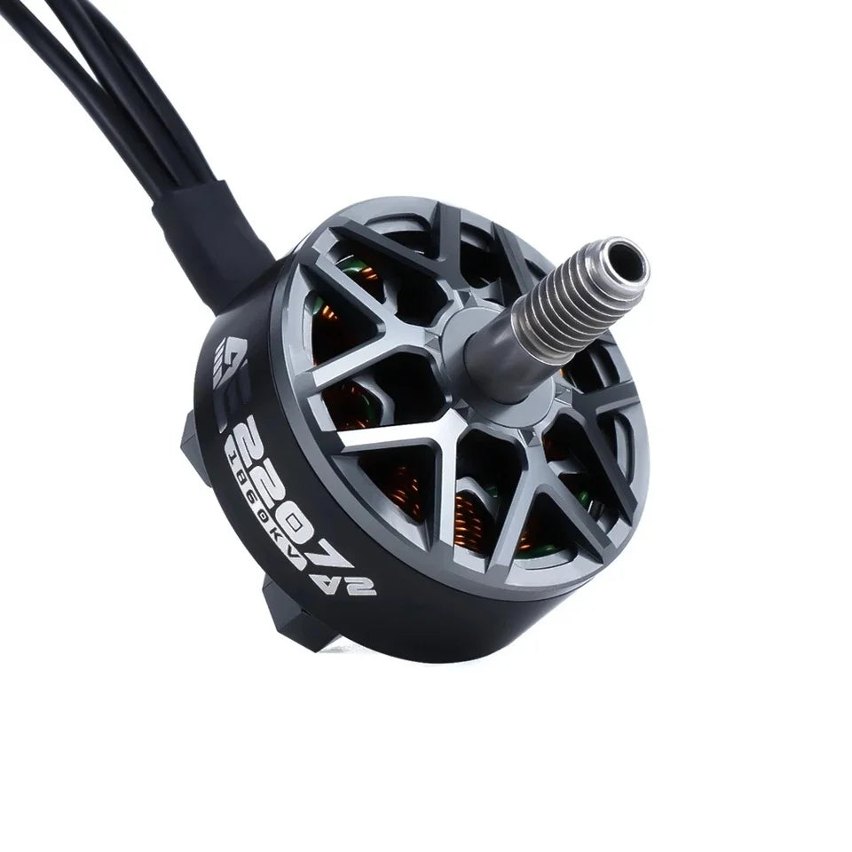 AxisFlying AE2207 V2 Brushless Motor — 1860KV/1960KV 4-6S LiPo, 5mm Shaft for 5-Inch Propeller Flower Fly Racing Drone