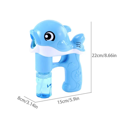Whale Automatic Bubble Gun - Handheld Bubble Blower Toy for Summer Fun, Easter & Birthday Parties