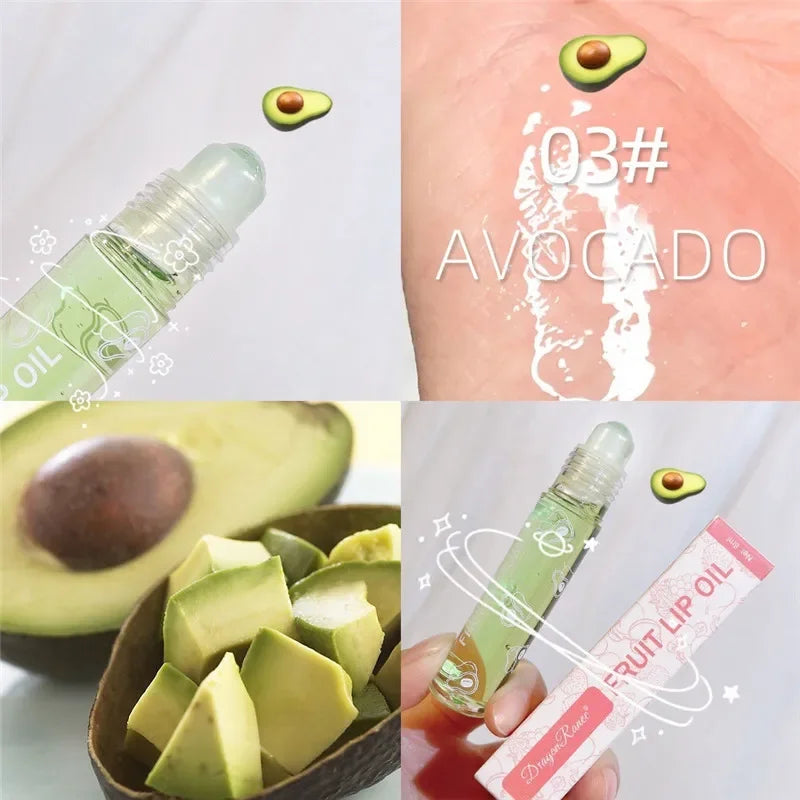 Fruit Lip Gloss Transparent Lip Oil – Moisturizing, Waterproof, Long-Lasting Liquid Lipstick to Reduce Lip Lines